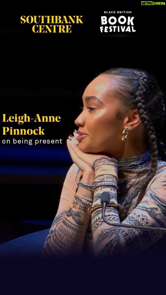 Leigh-Anne Pinnock Instagram - Former member of Little Mix and singer-songwriter, Leigh-Anne Pinnock gives her advice on living in the moment ✨ Leigh-Anna chats to author and advocate Chidera Eggerue (aka The Slumflower) about her new memoir ‘Believe’ - at the Black British Book Festival event, part of London Literature Festival 2023. 💻 Watch the full conversation for free on the Southbank Centre YouTube channel 🔗 link in bio - amongst other topics discussed: 🗣️ Being the sole Black woman in girl group Little Mix 🗣️ The disorientating impact of sudden stardom 🗣️ The positive impact of her family and friends 🗣️ Prioritise self belief over external validation #LittleMix #LeighAnnaPinnock #TheSlumflower #LondonLiteratureFestival
