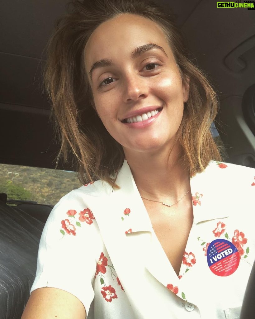 Leighton Meester Instagram - Standing up for my country, myself and my daughter. #grabembythemidterms #ivoted 🇺🇸