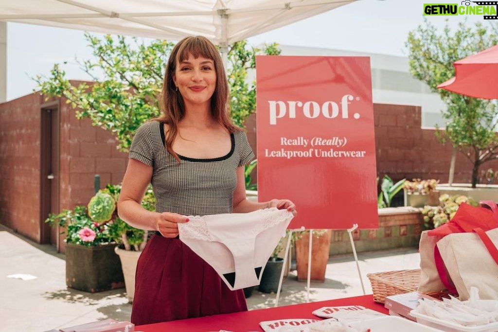 Leighton Meester Instagram - I visited @dwcweb to distribute @shopproof undies and to spend time with the center's incredible residents. I believe all women deserve access to great period care.   I'm excited to partner with @shopproof to give back to a place that is very close to my heart, the Downtown Women's Center of Los Angeles. @dwcweb is the only org in LA focused exclusively on serving and empowering women experiencing homelessness and formerly homeless women.   For the next month, @shopproof will donate 10% of proceeds from sales from the link in my bio to @dwcweb so shop now for a great cause!