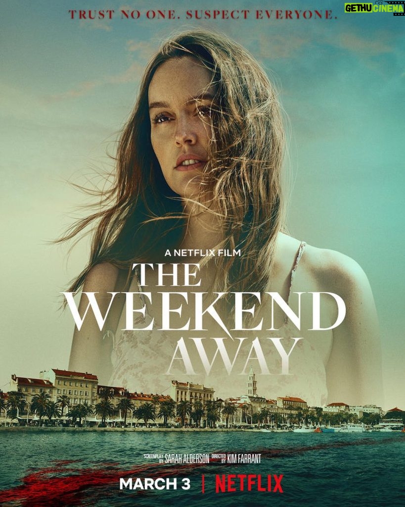 Leighton Meester Instagram - Dying for a vacation? The Weekend Away premieres March 3 on Netflix.