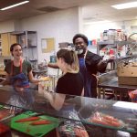 Leighton Meester Instagram - It's #GivingTuesday and I'm auctioning off a special experience on @eBay to help raise funds for @FeedingAmerica! Bid on a chance to join me for lunch or the chance to volunteer with me. 100% of proceeds will support food banks around the country. Visit the link in my bio for details. PS- here are some photos of me and my girl @jamie_caparulo at @dwcweb w/hairnets.
