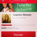 Leighton Meester Instagram – I’m amazed at the amount of donations, large and small, that Team Meester has gotten! Look where we are in our goal. Every few minutes my phone blows up with new donations. About to send thank you’s to donors. Let’s keep going! Invest.manyhopes.org/teammeester link is in my bio