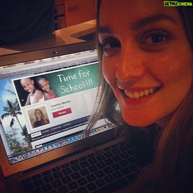 Leighton Meester Instagram - My page: www.invest.manyhopes.org/teammeester Help me reach my goal! Please spread the word. When you donate, I receive an email with your details, and I will personally thank each and every one of you on my page. I can't wait to see who donates!