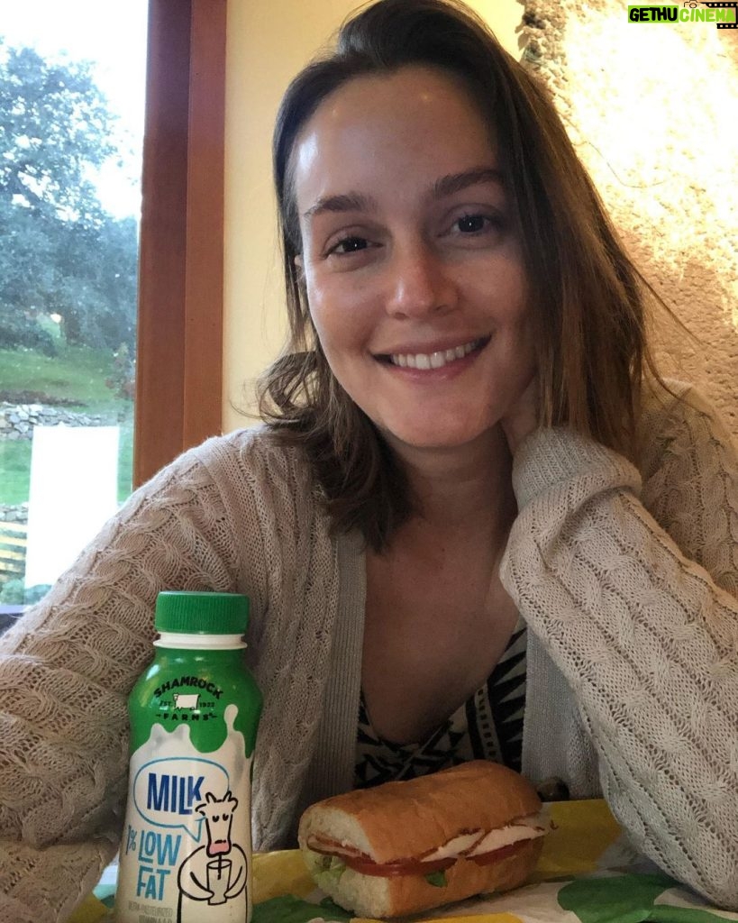 Leighton Meester Instagram - I’m proud to once again partner with @shamrockfarmsmilk and @Subway for the second year to support my friends at @FeedingAmerica on National Milk Day. An easy way to get the whole family involved in giving back, head to your local Subway Restaurant and for every kids’ meal purchased with a milk on Jan 11, 2020, $1 will be donated to Feeding America to help feed people in need. Join us in our fight against hunger #sponsored