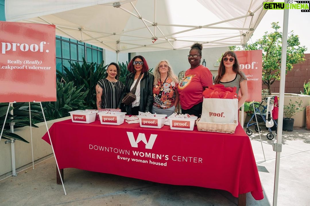 Leighton Meester Instagram - I visited @dwcweb to distribute @shopproof undies and to spend time with the center's incredible residents. I believe all women deserve access to great period care. I'm excited to partner with @shopproof to give back to a place that is very close to my heart, the Downtown Women's Center of Los Angeles. @dwcweb is the only org in LA focused exclusively on serving and empowering women experiencing homelessness and formerly homeless women. For the next month, @shopproof will donate 10% of proceeds from sales from the link in my bio to @dwcweb so shop now for a great cause!