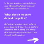 Leighton Meester Instagram – Via @theslacktivists- #defundthepolice explained. Invest in education, healthcare, housing. Link in my bio to sign petition and donate while you’re there