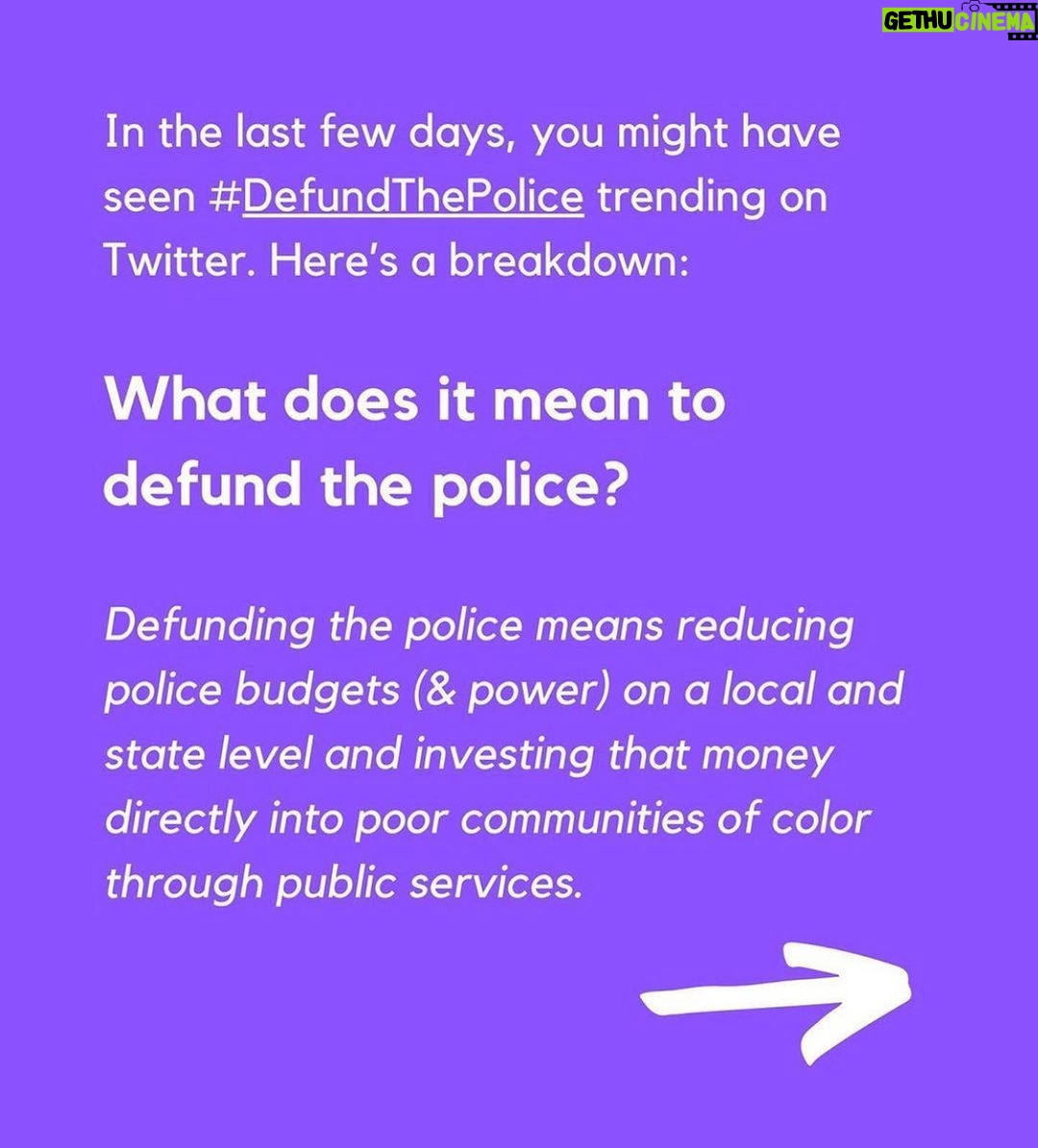 Leighton Meester Instagram - Via @theslacktivists- #defundthepolice explained. Invest in education, healthcare, housing. Link in my bio to sign petition and donate while you’re there
