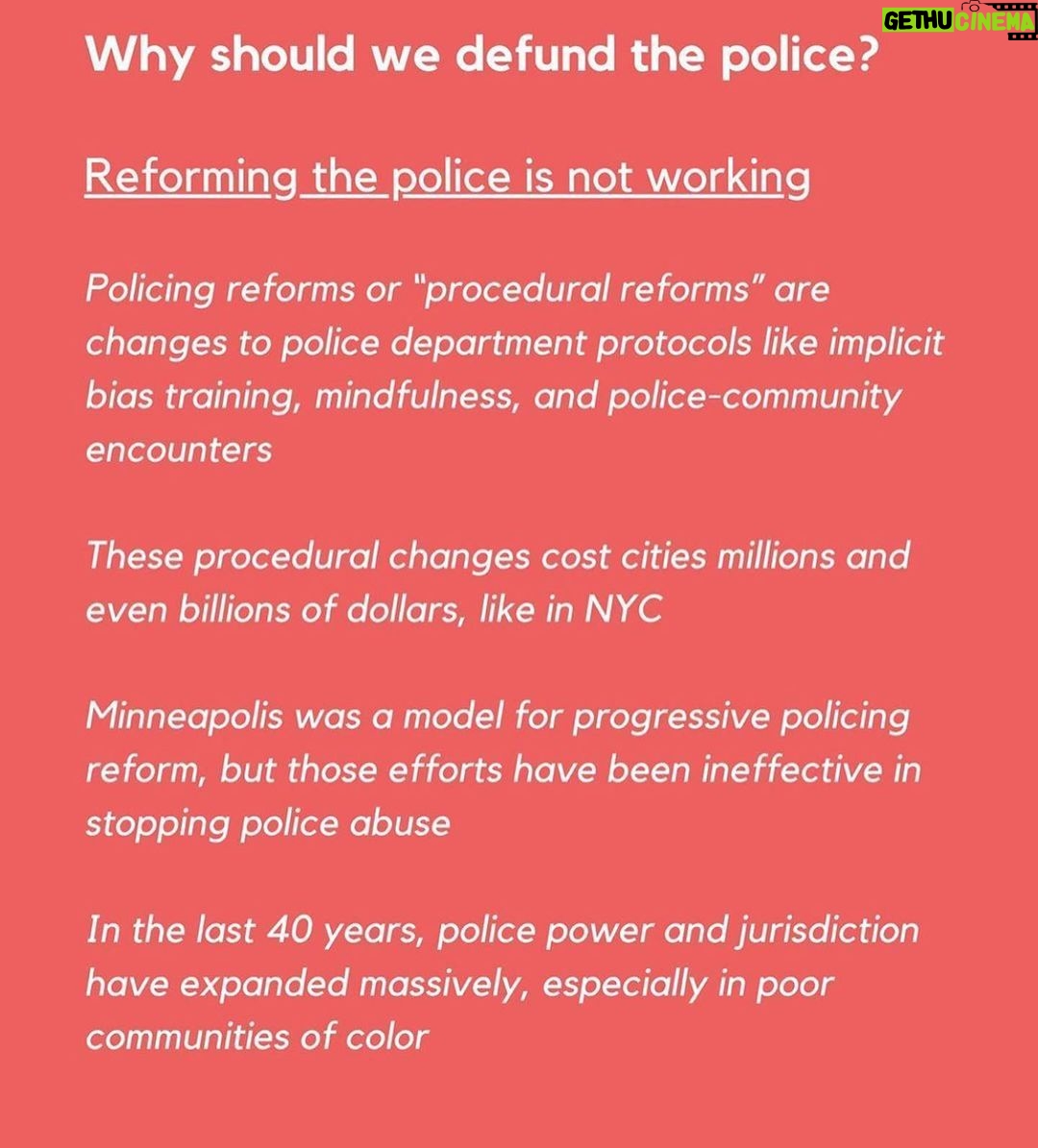 Leighton Meester Instagram - Via @theslacktivists- #defundthepolice explained. Invest in education, healthcare, housing. Link in my bio to sign petition and donate while you’re there