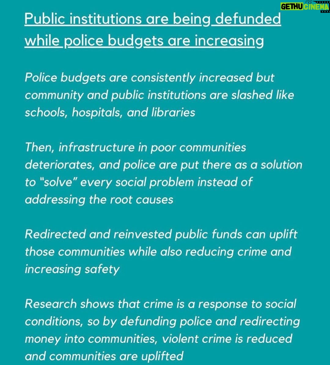 Leighton Meester Instagram - Via @theslacktivists- #defundthepolice explained. Invest in education, healthcare, housing. Link in my bio to sign petition and donate while you’re there