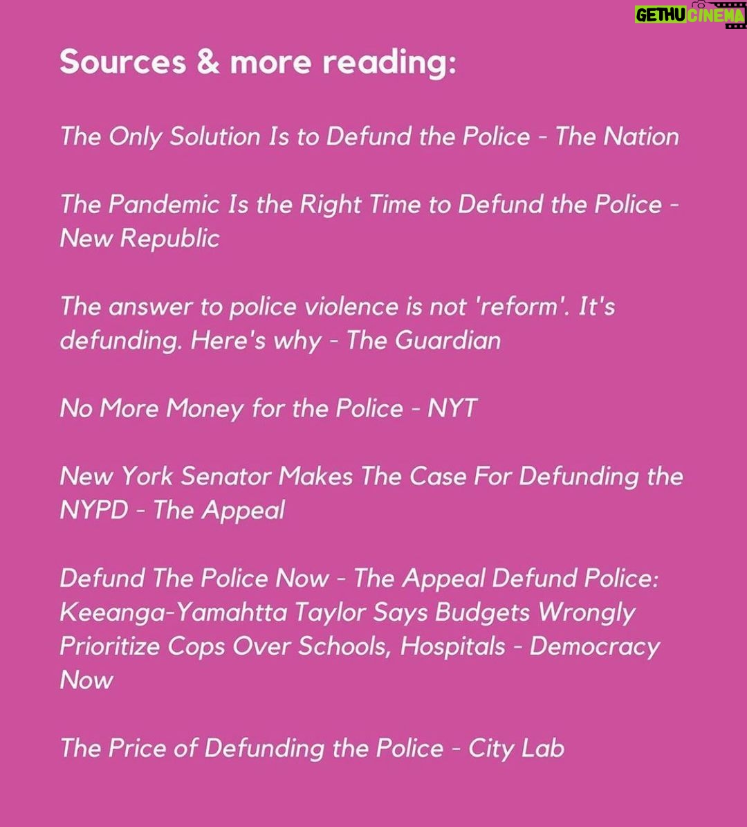 Leighton Meester Instagram - Via @theslacktivists- #defundthepolice explained. Invest in education, healthcare, housing. Link in my bio to sign petition and donate while you’re there