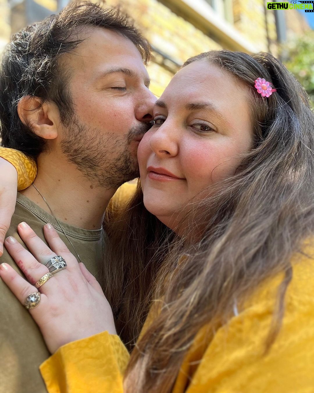 Lena Dunham Instagram - Today is this man’s birthday. He was born strong & wise, soft & talented, Gemini moody in just the way that I Taurus understand. Thank you to @almalauraartist for making him and to Lima & London for keeping him safe until I got there. I love you @attawalpa- more and more and more.