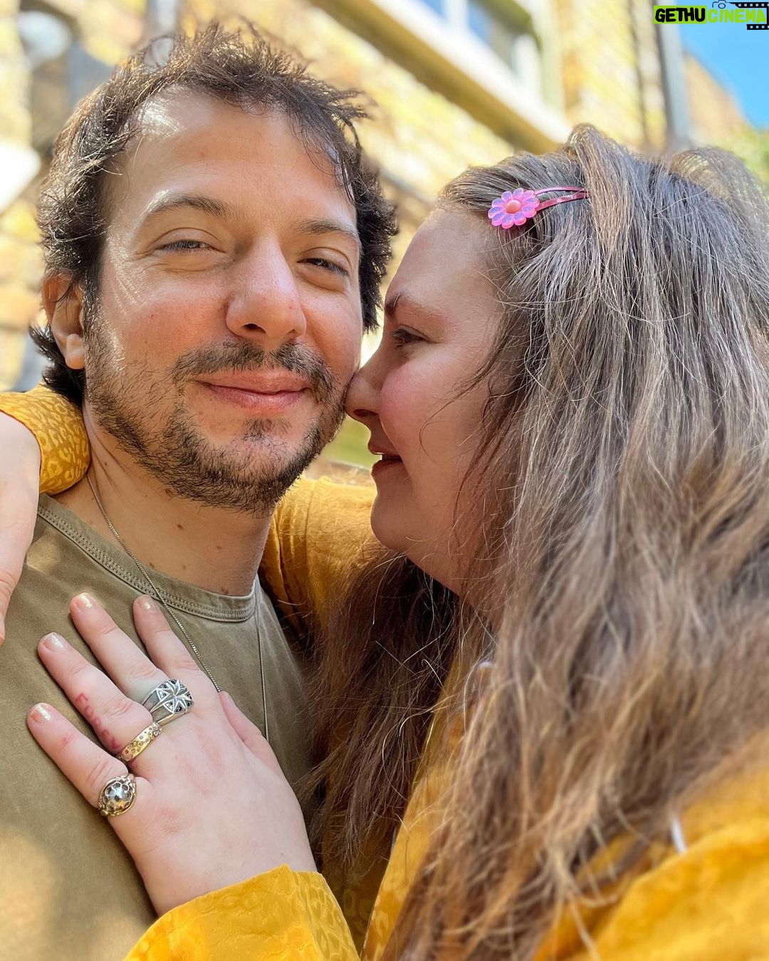 Lena Dunham Instagram - Today is this man’s birthday. He was born strong & wise, soft & talented, Gemini moody in just the way that I Taurus understand. Thank you to @almalauraartist for making him and to Lima & London for keeping him safe until I got there. I love you @attawalpa- more and more and more.