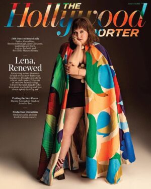 Lena Dunham Instagram - Thank you @hollywoodreporter for giving me the chance to talk about the job I adore and a little life too. Loved chatting with you @seth_abramovitch about my new film Sharp Stick which premieres this weekend at Sundance, and thank you for the eccentric superhero pic @liaclay 💄 @itsmatin 💇‍♀️ @aarongreniahair 👗 @annaannasusu
