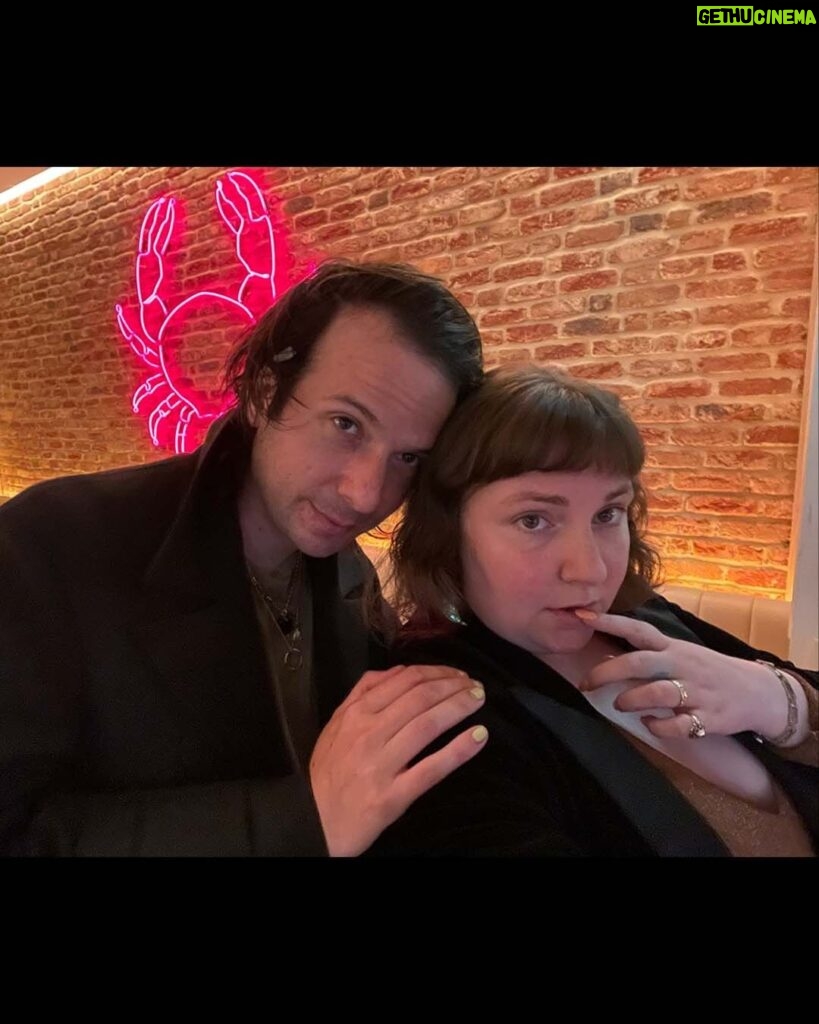 Lena Dunham Instagram - Happy birthday to my sweetheart, my baby, my wish dragon, my kingpin and my str8 up hero. I’m a month older than you but not nearly as wise and I like it that way. Because every day you show me something new about how to move through the world. Since your last birthday you have made so much beautiful art, raised a stunning puppy, bravely traveled to places far and wide wrangling dogs and bags with aplomb and jumped headlong into husband life. And at every turn I marvel at your dignity, strength and ability to impersonate people we overhear in the pharmacy. Because of the weird world of Covid, my people are still getting to meet you and every single one of them walks away saying essentially the same thing: “damn, you really lucked out.” I know. Thank you for letting me be your wife in this life, Lu- it’s the best gig I’ve ever had. Plz everyone have a slice of gluten & dairy free cake today in honor of my dapper man!