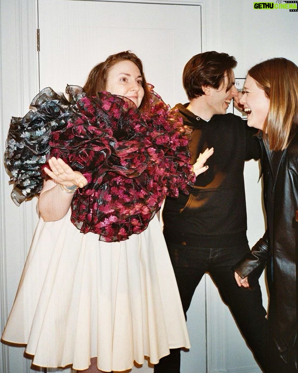 Lena Dunham Instagram - The first time I met my friend Federica “Kikka” Cavenati, it took me about 10 minutes to realise how beautiful she was. And that’s really saying something, because Kikka was nothing if not beautiful – shiny copper hair, massive Bambi eyes, the kind of pillowy lips that women pay a lot for, and perfect teeth with just enough character to be disarming. And her beauty, so easy to wax on about, paled in comparison to how beautiful she made other women feel…Kikka lived to help other women recognise their beauty, and that quality was inherent to her own. After a short and sudden illness – Kikka was a vibrant and present person who showed up to life with Olympic vigour, and she will not be remembered as sick – we lost Kikka at age 28. Kikka was, by trade, a fashion designer. Along with her partner in work and love, Marco Capaldo, Kikka founded @16arlington, a label that has single-handedly redefined the spirit of London fashion and given style back its folly and joy. I was one of the lucky ones – along with women from Lizzo to Amal Clooney – who got to be a 16Arlington girl. Finding Kikka and Marco felt like coming home to familiars. Kikka loved to celebrate, but she couldn’t be at my wedding. She was at that point not feeling her best, and for Kikka, being seen without that trademark sparkle just wasn’t an option – not because she was vain (she was the farthest thing from it), but because she loved joy and she always wanted to embody the values she held so dear. And so I couldn’t celebrate with her, the best celebrant of all, but she sent herself in the form of Marco, and in the form of some delicate satin pyjamas with that trademark pointed collar and feathery cuffs. Since then I’ve worn them almost non-stop, and everywhere I go I seem to be dropping feathers, little white curls on the stairs or in an office chair. Each one feels like Kikka reminding me to have fun, relax and embrace the madness of style. But then again, I don’t really need reminding, because – as with everyone who knew Kikka – she impressed it upon me the day we met. No one who crossed her path will ever be the same, and neither will fashion.