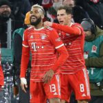 Leon Goretzka Instagram – 🤝🏼! Nackenprobleme überwunden denke ich @mr.choupo 🤩 #bilderbuchkopfball