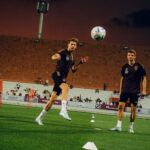 Leon Goretzka Instagram - @leon_goretzka 💥 @esmuellert 👀 #GER #DFBTEAM #WM2022 Al-Shamal SC Stadium
