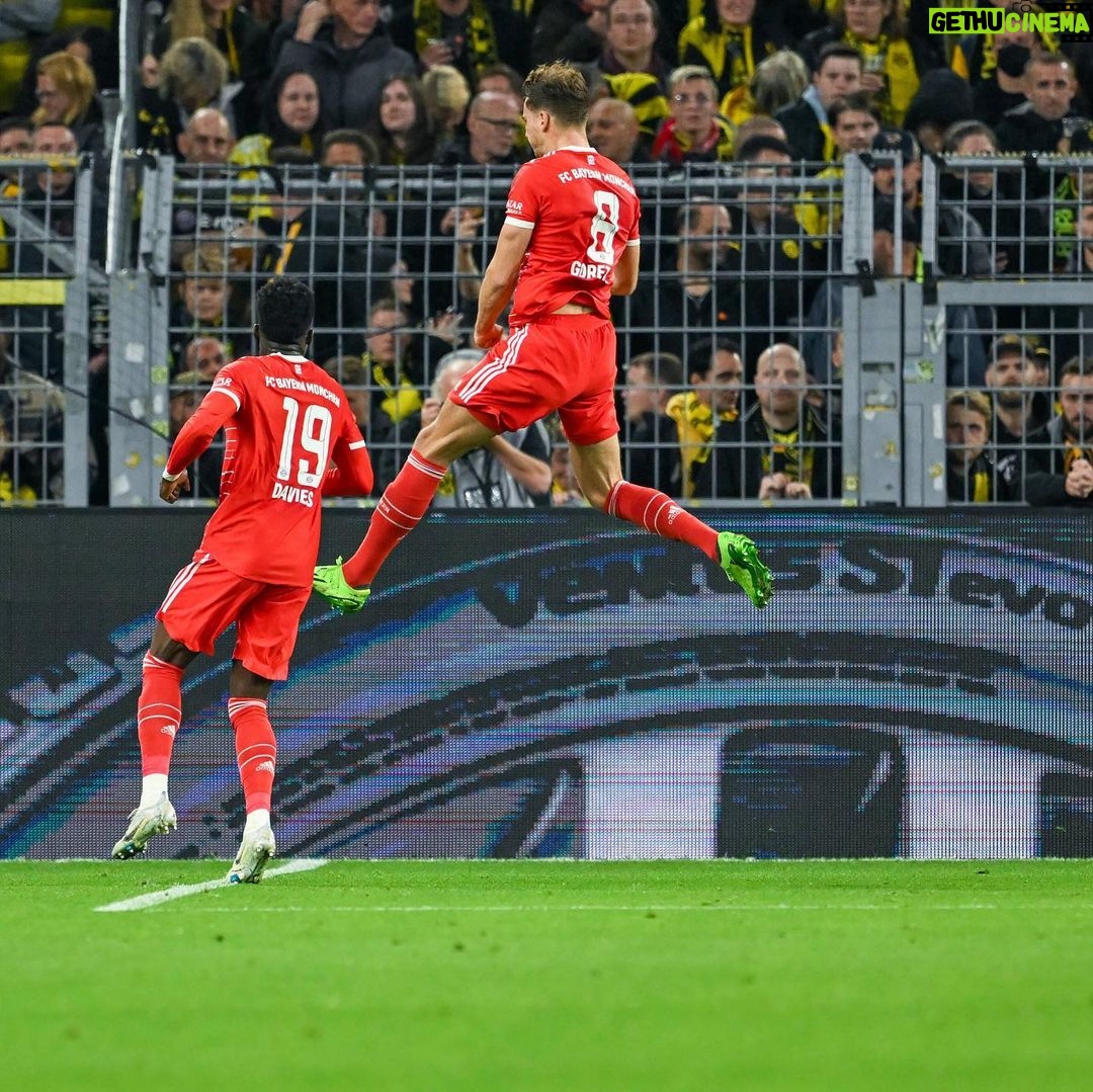 Leon Goretzka - 125.1K Likes - Das müssen wir heute gewinnen… 😕Vielen Dank für euren großartigen Support heute in Dortmund @fcbayern !💪🏼🙌🏼 // Glückwunsch @bvb09 zum Comeback !