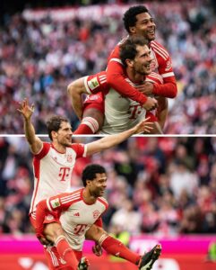 Leon Goretzka Instagram - Leon ⬆️ Serge 🔄 Serge ⬆️ Leon 🙌 #FCBayern #MiaSanMia #FCBM05