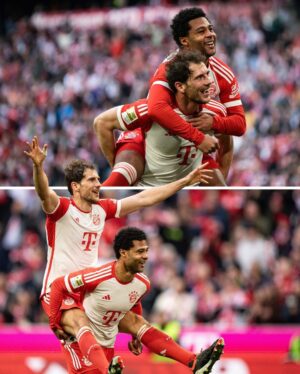 Leon Goretzka Instagram - Leon ⬆️ Serge 🔄 Serge ⬆️ Leon 🙌

#FCBayern #MiaSanMia #FCBM05
