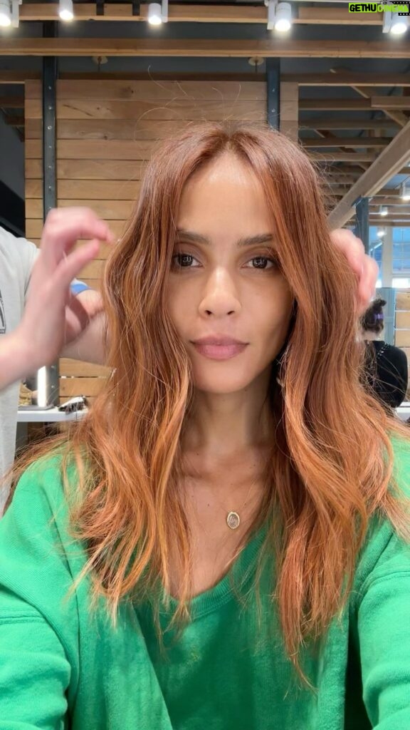Lesley-Ann Brandt Instagram - She’s come a long way since that box dye red in high school. Thank you @jacobschwartzhair 🍅🎈🌶❤ #redhead