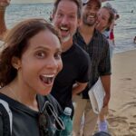 Lesley-Ann Brandt Instagram - Kiwi connects 🇳🇿Great hang 🤙🏾 @aggytarrant @lucindajanetarrant Oahu, Hawaii