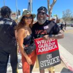 Lesley-Ann Brandt Instagram - Back to one. Supporting my collaborators across the board. Lovely meeting you @selwynhinds, finally! ✍🏾 + 🎭 #sagaftra #wga #strike