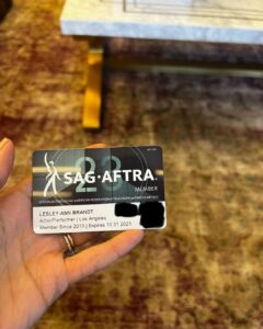 Lesley-Ann Brandt Instagram - I became an American citizen the same day my union authorized a strike and I received my new Union card. Took 13 years of visas to get here and I’ve been a member of @sagaftra for 10 years. It’s the most American of days today. Feeling proud. 🇺🇸✊🏾