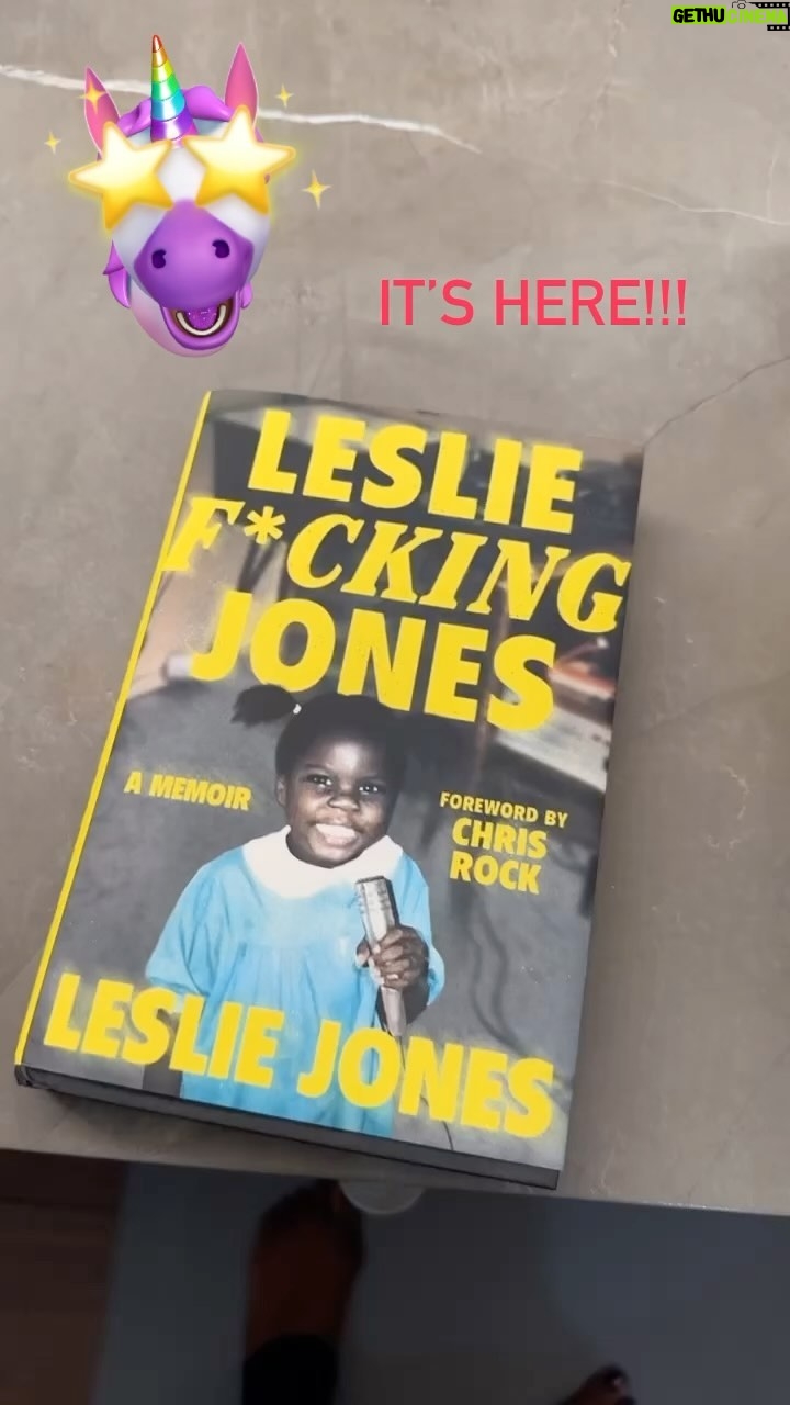 Leslie Jones Instagram - Yo I got the first copies to my book! This is cray!! LESLIE FUCKING JONES go get your copy sept 19th and check out the audiobook too!