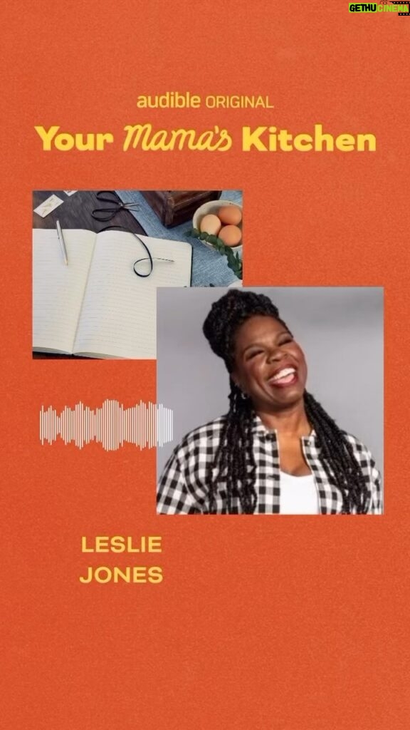 Leslie Jones Instagram - You heard her! Leslie Jones has an assignment for you: “Get on the phone with your grandmama and just start writing down recipes.” I knew we were in for a good time when @lesdogggg joined as at #YourMamasKitchen. She talked about the roots of her comedy, how she manages grief, how her Dad boosted her confidence, and how she cherishes the recipes her grandma used to whip up her favorite meals. That’s why Leslie took the time to record all those recipes so she could have them forever. It is something we should all do with our elders. The treasure found in these recipes is worth more than gold Listen to the full episode now wherever you find your podcasts. Link in bio. This @audible original podcast is produced by @highergroundmedia #YourMamasKitchen #LeslieJones #comedy #recipe #heritage #foodie #foodstagram #michelenorris