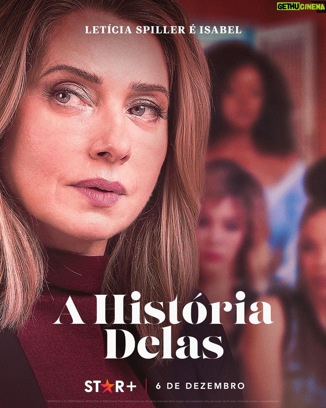 Letícia Spiller Instagram - Está chegando o momento de vocês conhecerem a história dessas quatro mulheres potentes que têm os destinos cruzados e suas vidas transformadas pela força do reencontro! A História Delas chega dia 06 na @starplusbr ❤️, e eu estou louca pra essa estreia! #AHistóriaDelas #starplusbr #Novaserie