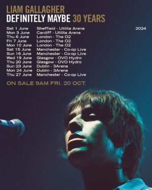 Liam Gallagher Instagram - "I'm bouncing around the house to announce the Definitely Maybe Tour. The most important album of the ‘90s bar none. I wouldn't be anywhere without it and neither would you, so let’s celebrate together LG x"
The DEFINITELY MAYBE 30 YEARS tour, on sale this Friday, 9am BST.
Link in bio and stories.
#LGDM