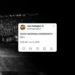 Liam Gallagher Instagram - BiBLICAL / CELESTIAL/MAJESTICAL/APPROACHABLE/HUMBLE/SPIRITUAL LG x KNEBWORTH 22 out 11.8.23. Pre-order at link in bio. Knebworth Park