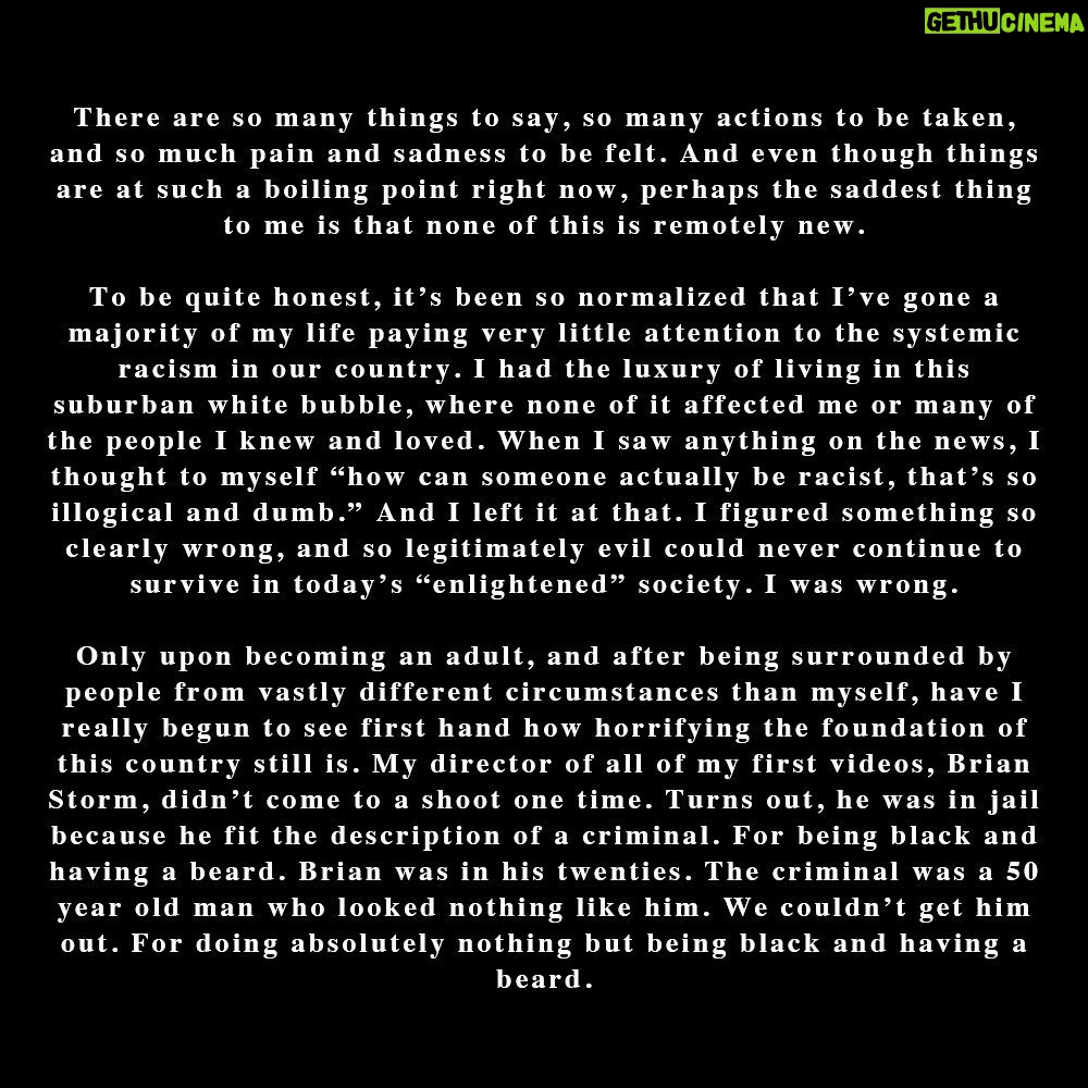 Lil Dicky Instagram - Please follow and support @blklivesmatter @wp4bl @colorofchange @rachel.cargle @grassrootslaw and head to @headcountorg to register to vote