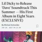 Lil Dicky Instagram - I hear you, I love you, this is only the beginning. Several Lil Dicky projects coming your way. Up first, the DAVE soundtrack.