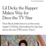 Lil Dicky Instagram - Thank you @nytimes ...DAVE comes out Wednesday.