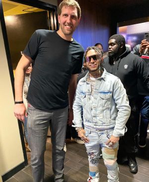Lil Pump Instagram - MET 2 GOATS BUT THEY STILL CANT BEAT ME AT 2K 😂❤️ HAPPY BIRTHDAY LUKA 🙌🏽🦾