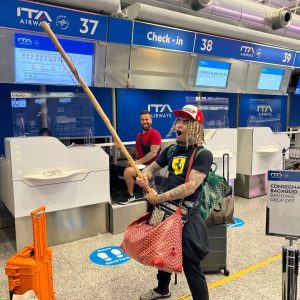 Lil Pump Instagram - Jacking off in the airport