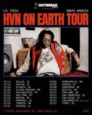 Lil Tecca Instagram - ALL USA DATES FOR THE HVN ON EARTH TOUR LIVE FOR SALE NOW

POP TF OUT

TECCA.CO

@monstermusic 
@outbreakpresents