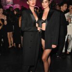 Lily Aldridge Instagram - What a magical night to be back with @VictoriasSecret celebrating #TheTour23 🩷 Thank you for having me for my 10th show 🥹🤗🫶 Love you alllll 🎉🤗🥰 Wearing my fave Love Cloud Bra styled by #CamillaNickerson in @ysl Makeup by @hungvanngo Hair by @jacobrozenberg Nails @nailglam Red Carpet photos by @taylorehill Thank you @raulmartinez1024 ❤️