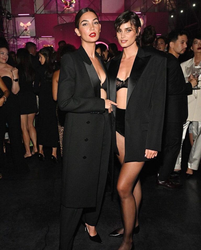 Lily Aldridge Instagram - What a magical night to be back with @VictoriasSecret celebrating #TheTour23 🩷 Thank you for having me for my 10th show 🥹🤗🫶 Love you alllll 🎉🤗🥰 Wearing my fave Love Cloud Bra styled by #CamillaNickerson in @ysl Makeup by @hungvanngo Hair by @jacobrozenberg Nails @nailglam Red Carpet photos by @taylorehill Thank you @raulmartinez1024 ❤️