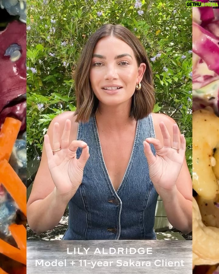 Lily Aldridge Instagram - Been loving @sakaralife for 11 years and canโt wait to enjoy it for many more!!! Thank you @whitneytingle @danielleduboise for creating Delicious & Nutritious meals ๐ Scroll ~> ๐ค Photos by @liannatarantin Hair @fa.rm.er Makeup @katesynnottmakeup Styled by @anninamislin @erin.cauley