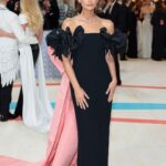 Lily Aldridge Instagram – Dream Night wearing Custom @oscardelarenta for @voguemagazine @metcostumeinstitute 🎀
Thank you @fernandogarciam1205 @tokibunbun and the entire Oscar de la Renta team for all the love & care that was put into creating this look and of course my amazing stylist @daniellegoldberg 💕💕💕
Styled with gorgeous @buchererfinejewellery jewels
 & @gianvitorossi heels
Hair by my ❤️ @brycescarlett
Most beautiful make by @ninapark
Custom Lip Gloss Pink nails by @tombachik 💅🏽

Thank you Anna 🥰

📸 provided by @gettyentertainment @gettyimages The Metropolitan Museum of Art, New York