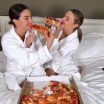 Lily Aldridge Instagram – PJs + Pizza = 💃🏽🪩🍕 
Love you @mirandakerr 🥰 The Carlyle, A Rosewood Hotel