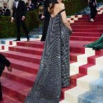 Lily Aldridge Instagram - @VogueMagazine #MetGala2022 Wearing the most Beautiful Custom Gown by @khaite_ny & Stunning @Bvlgari Diamonds🖤 Thank you to the entire Khaite Team @cateholstein for creating this dress for your Met Gala Debut! I felt so beautiful & you all took great love & care to make this dress for me 🥀 Thank you to my amazing team!!!! Styled by @daniellegoldberg Hair by @brycescarlett Makeup by @cyndlekomarovski