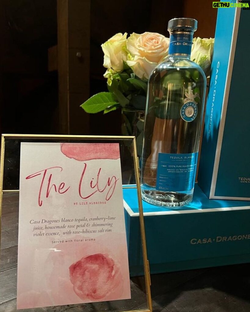 Lily Aldridge Instagram - What a DREAM to have the Lily Margarita on the Menu at my fave place in the world @lacavadeltequila featuring my fave @casadragones 💕🥂🙏🥰🤗 So much fun to celebrate with my friends & launch this cocktail that I hope everyone enjoys as much as I enjoyed creating & taste testing again & again & again 😉🥂 Love & Thank you @berthagonzalezn @javivillegas @marialauraoz @artofdrinknyc 👏🏽❤️ La Cava Del Tequila