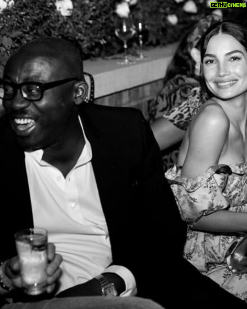 Lily Aldridge Instagram - Happy Birthday to the Most Loving & Loyal @edward_enninful ❤️ Wishing I was there to celebrate your major 50th tonight!!! Love you 💋💋💋