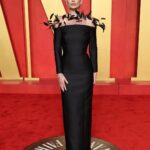 Lily Aldridge Instagram - Night out in @Prada for @VanityFair ✨ Thank you Vanity Fair for the most fabulous night and Prada for my breathtaking gown 🖤 Styled by Incredible @daniellegoldberg Wearing Prada & @buccellatimilan Diamonds Hair by @jacobrozenberg Makeup by @romyglow Nails @ashlie_johnson 📸 @gettyentertainment #vanityfairoscarparty #VFOscars 🤍