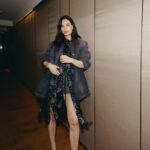 Lily James Instagram – @prada 🖤
