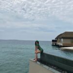 Lily James Instagram – Magical island.  @joalibeing I could have stayed forever 🌊💙 #wellbeing JOALI BEING